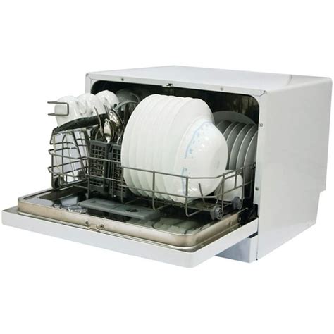 Magic Chef 6 Place Countertop Dishwasher Mcpmcscd6w3