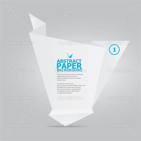 Abstract white paper origami background Stock Vector by ©zm1ter 25942371