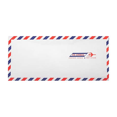 Luxpaper 10 Regular Envelopes 4 1 8 X 9 1 2 Airmail 1000 Pack