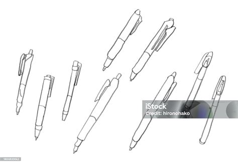 Ballpoint Pen Pencil Drawing Stock Illustration Download Image Now