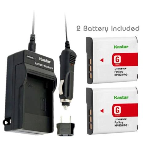 Kastar Battery Pack And Charger Kit For Sony Np Bg Np Fg Bc Csg