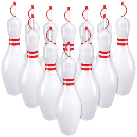 Funtery Bowling Pin Water Bottles With Straws And Lids 25 Oz Reusable