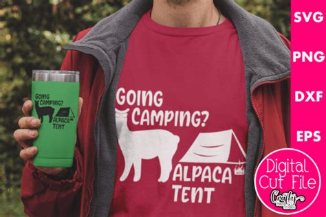 Going Camping Alpaca Tent Graphic By Crafty Mama Studios · Creative Fabrica