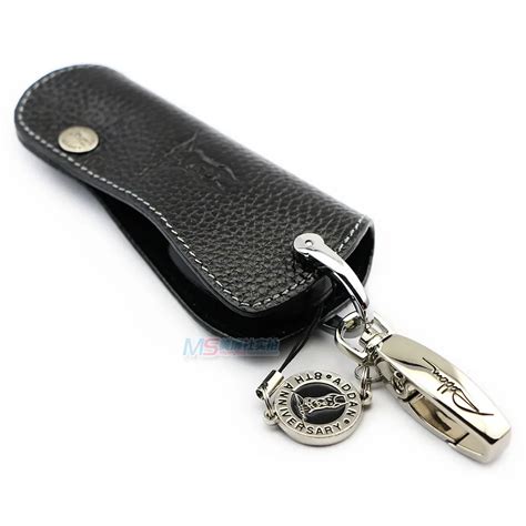 Genuine Leather Car Key Case For MITSUBISHI LANCER ASX OUTLANDER