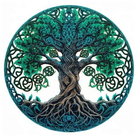 Símbolo celta del árbol de la vida y la ... | Premium Photo #Freepik # ...