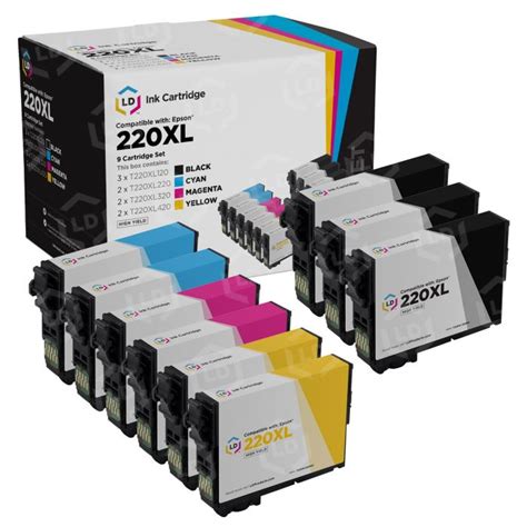 Epson 220XL Ink | 9 Cartridges for 50% Less Epson Price - LD Products