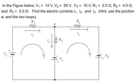 Solved In The Figure Below V1 14 V V2 28 V V3 10 V Chegg