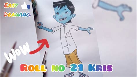 Roll No 21 Drawing How To Draw Roll No 21 Kris Easystep By Step