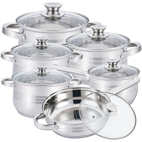 Herzberg Hg Pieces Stainless Steel Cookware Set Herzberg