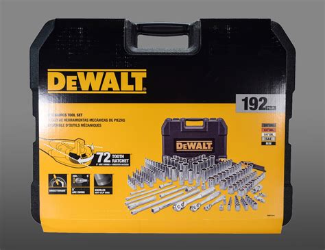 Dewalt Dwmt Mechanics Tool Kit Set With Case Piece Walmart