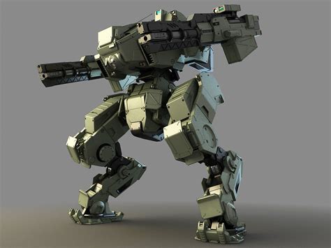 3D Mech Fighter 1 CGTrader