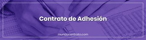 Contrato De Adhesion