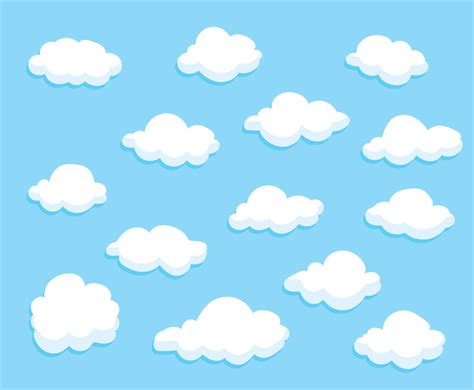 Cartoon Clouds Collection Vector Vector Art & Graphics | freevector.com