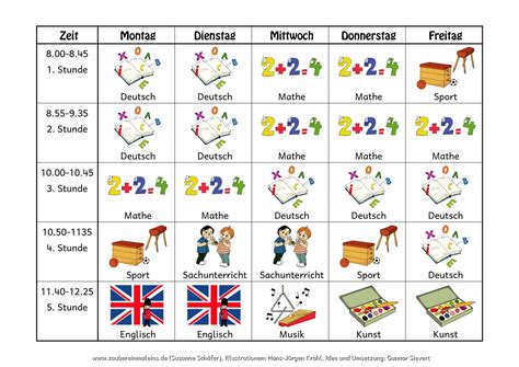 Stundenplan Und Gruppeneinteilung Paavo Nurmi Grundschule