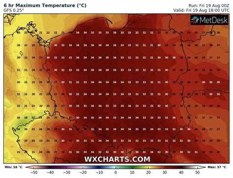Pogoda Na Sierpnia Silny Upa W Niemal Ca Ej Polsce Na