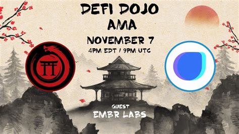 Embr Labs AMA With DeFi Dojo YouTube