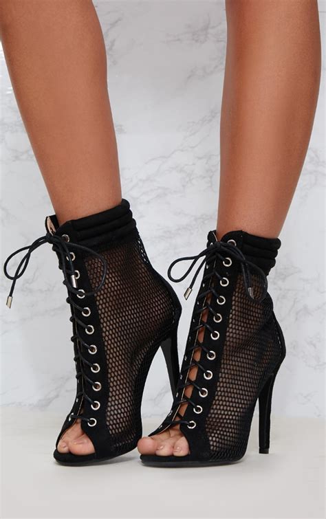 Lace Up Peep Toe Boots Flash Sales Bellvalefarms