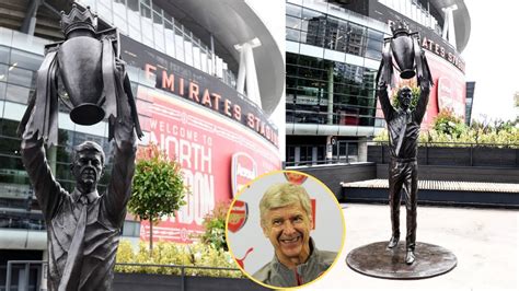 Arsene Wenger Statue Unveiled At Arsenal S Emirates Stadium YouTube