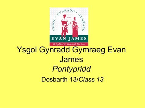 Owain Glyndwr Ysgol Evan James