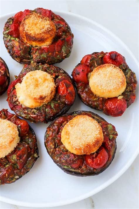 Air Fryer Stuffed Portobello Mushrooms Goodness Avenue