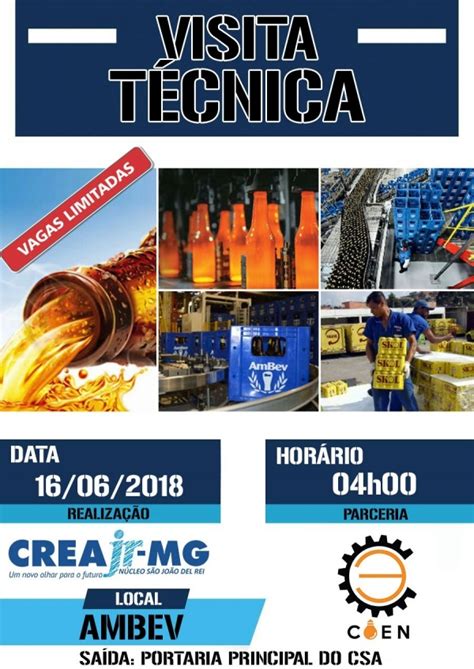 Visita T Cnica Ambev Em S O Jo O Del Rei Sympla