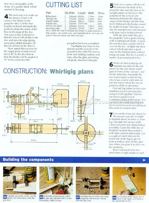 Whirligig Plans • Woodarchivist