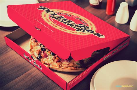 15 Yummy Pizza Box Mockup Psds Zippypixels