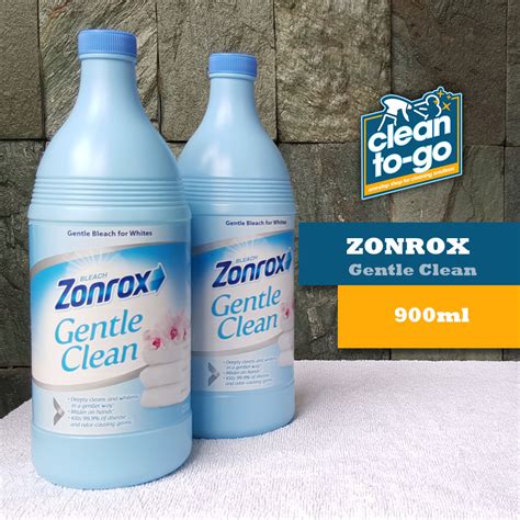 Zonrox Gentle Clean Bleach For Delicate White Clothes 900ml Note