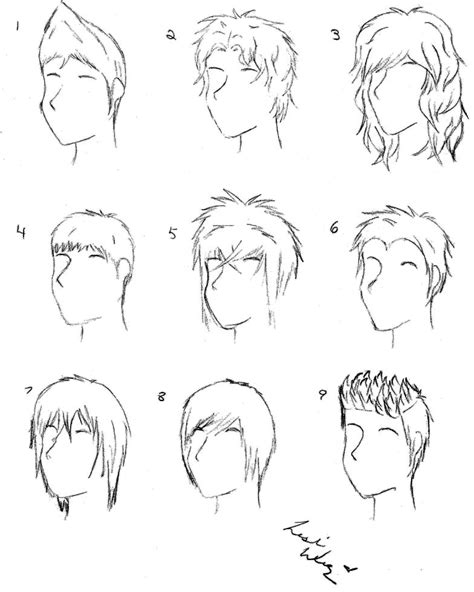 Male Anime Hair by alicewolfnas on DeviantArt