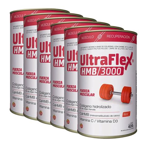 Pack Ultraflex Hmb Col Geno Hidrolizado En Polvo X Gramos