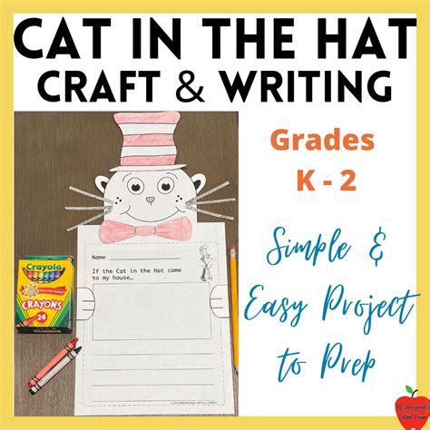 The Cat In The Hat Inspired Art Craft And Writing Activity K 2 Made By Teachers