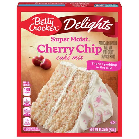 Betty Crocker Super Moist Cherry Chip Cake Mix Shop Baking Mixes At H E B