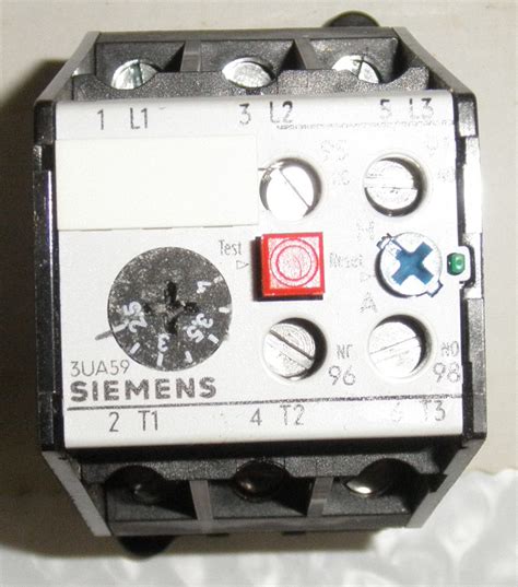 3UA5900 1E Siemens 3UA59 00 1E Thermal Overload Relay Germany 5945 27