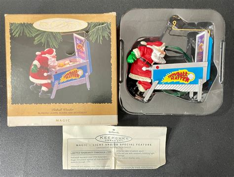 Vintage 1996 Hallmark Keepsake Ornament Pinball Wonder Magic Etsy