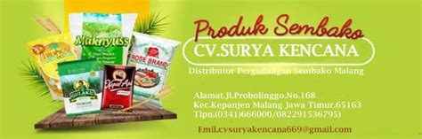 Cv Surya Kencana Distributor Sembako Malang Agen Minuman Ringan Surya