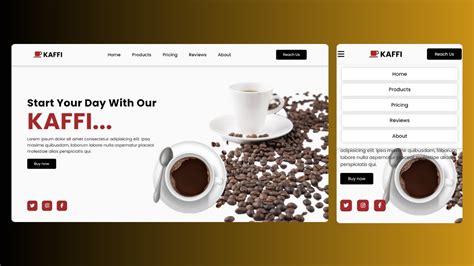 How To Make A Responsive Coffee Shop Website Design Using Html And Css