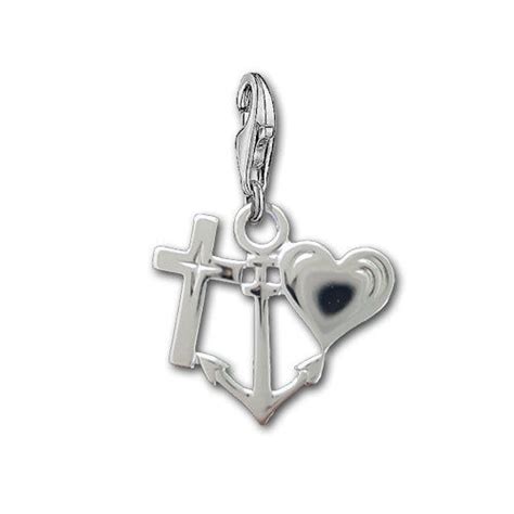 Charm Anhänger Glaube Liebe Hoffnung Silber925 Made in Germany eBay