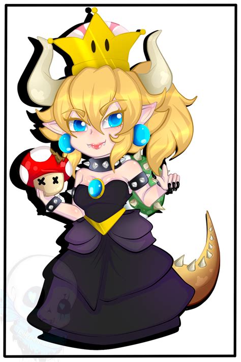 Bowsette Full Chibi By Esther Estrada Stuff On Deviantart