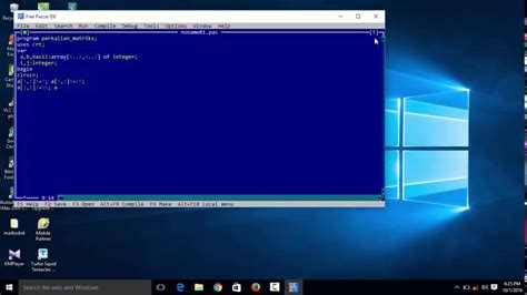 Tutorial Program Perkalian Matriks Dengan Free Pascal By Aulia Anjani