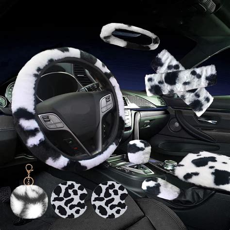 Amazon Zynqacc Pack Cow Print Car Accessories For Women Girls