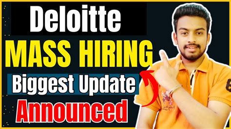 Deloitte Mass Hiring Biggest Off Campus Drive For Fresher