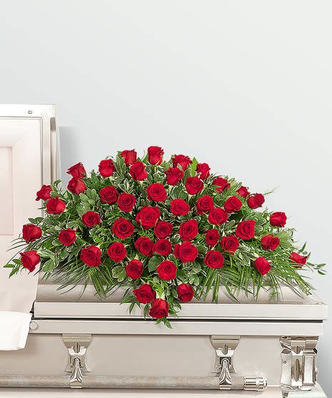 Red Rose Casket Spray | Norton's Florist Birmingham