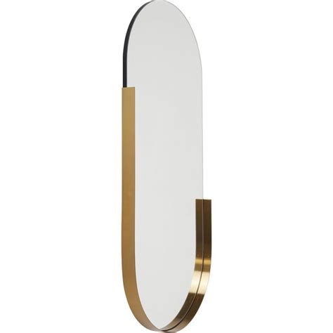 Oval Brass Coloured Mirror Ruth Noble Interiors