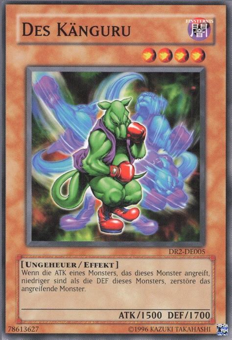 Recollectibles Sammelkarte Yugioh Karte Des Känguru Deutsch Yu Gi Oh