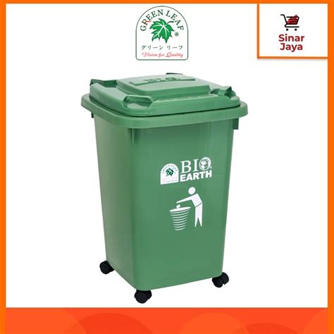 Jual Green Leaf Tempat Sampah Bio Liter Roda Shopee Indonesia