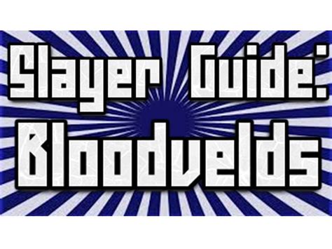 Runescape 2007 Slayer Guide Bloodvelds Youtube