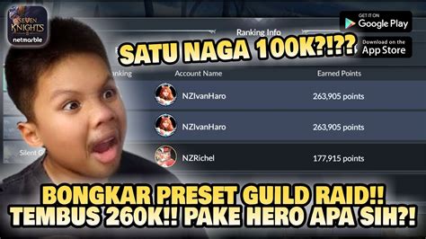 Seven Knights 2 Indonesia TEMBUS 260K PRESET GUILD RAID TOP GLOBAL