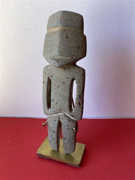 Ancient Precolumbian Mezcala Mayan Olmec Stone Figure Precolumbian