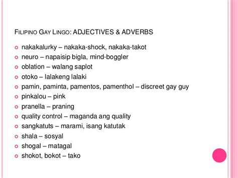 Understanding Filipino Gay Lingo 20 Terms Explained