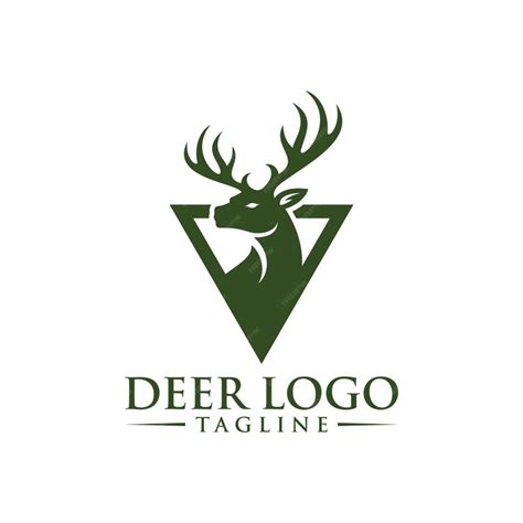 Premium Vector Deer Head Silhouette Deer Logo Deer Vector Illustration Template